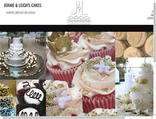 Tablet Screenshot of joanieandleighscakes.com